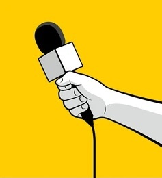 0632 reporter hand holding microphone 260nw 647757508